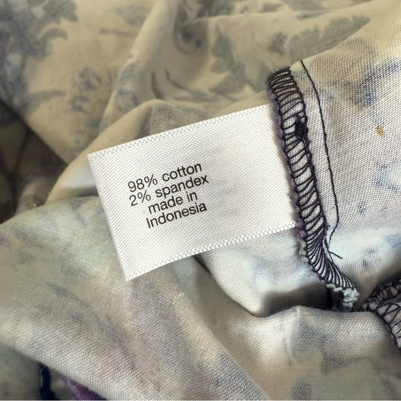 Lane Bryant Purple and White Floral Midi Dress - Picture 7 of 7